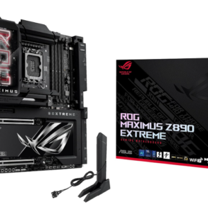 ASUS ROG Maximus Z890 Extreme Placa Base Intel® Z890 LGA 1851 E-ATX, Advanced AI Listo para PC, 24+2+1+2 etapas, DDR5, WiFi7, 2.5G/10G LAN, PCIe® 5.0 M.2, Thunderbolt™ 5, USB Type-C®, AI OC, 12.7 LCD