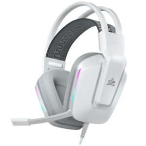 Audifonos Gamer, Audifonos Diadema con Micronofono, 3.5mm Audio Jack, Audifonos Alambrico para Nintendo Switch, Xbox Series X, PS4, PS5, PC, Mac, RB-C8-W